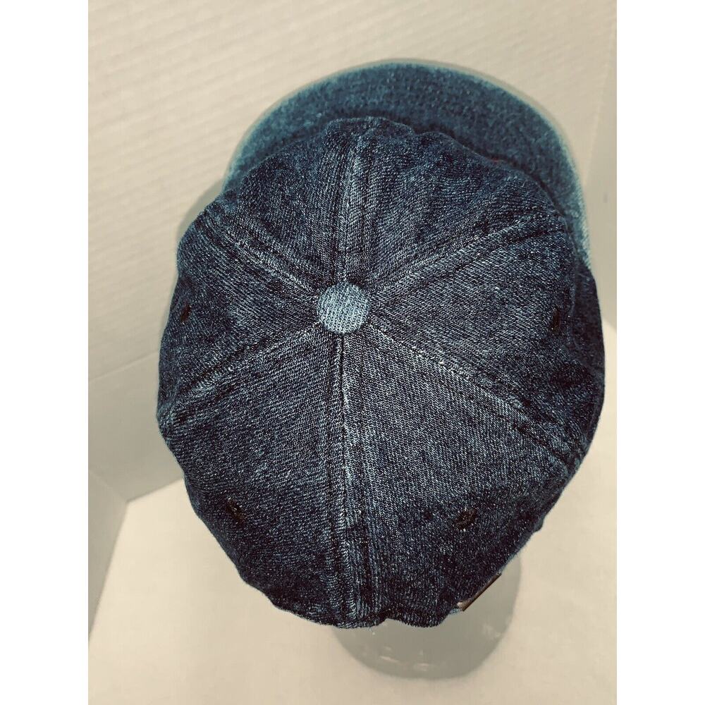 Vintage Dollywood Tennessee Strapback Cap Chambray Denim 90s J Hats USA - Picture 6 of 9